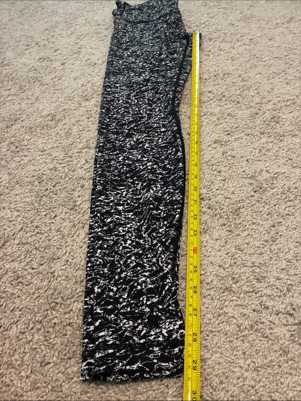 Lululemon Wunder Under III Ice Wave Black White Leggings Size 6 NWOT - Picture 4 of 7